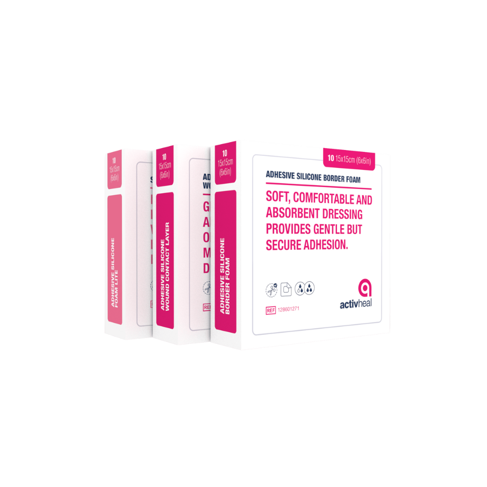 Activheal Silicone Foam Border 10 X 10Cm Silicones