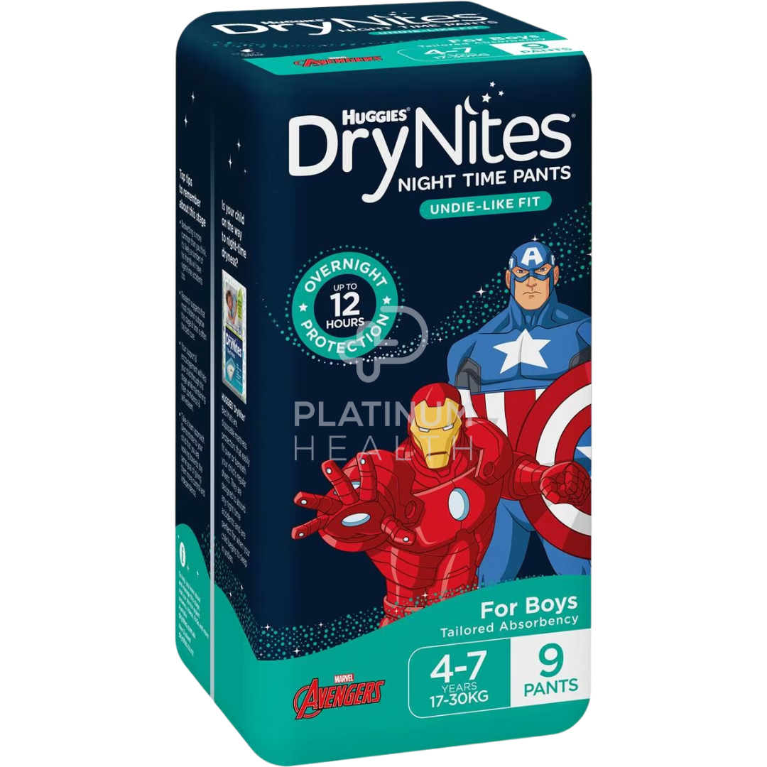 Huggies Drynites Pyjama Pants Boys Conv 9 Size 4 (4-7 Years)