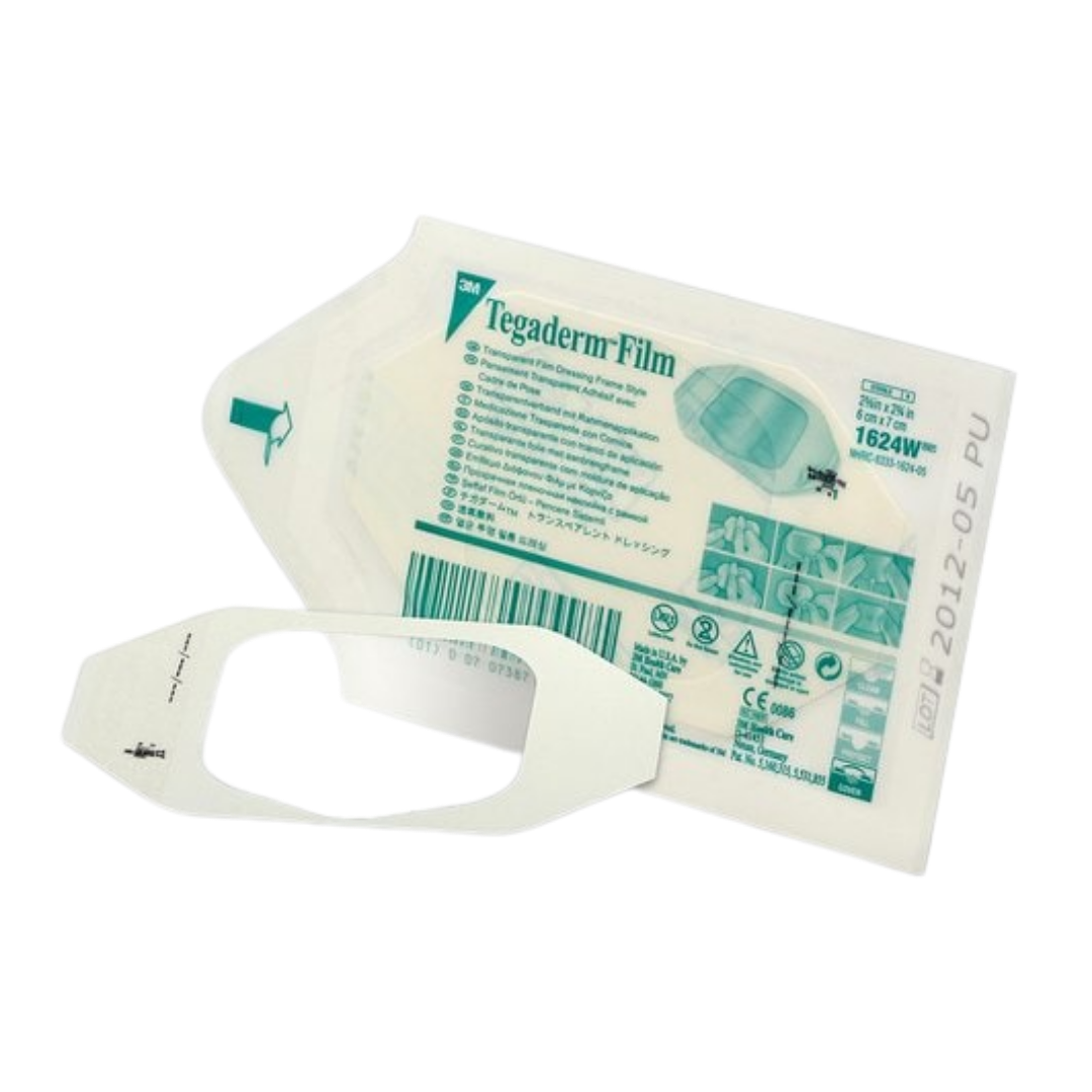 3M Tegaderm Transparent Film Dressing 6x7cm – waterproof sterile wound dressing for medical and home use