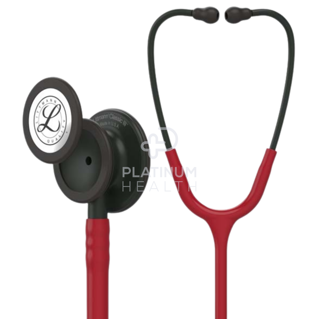 3M Littmann Stethoscope Classic Iii Burgundy Black Stethoscopes