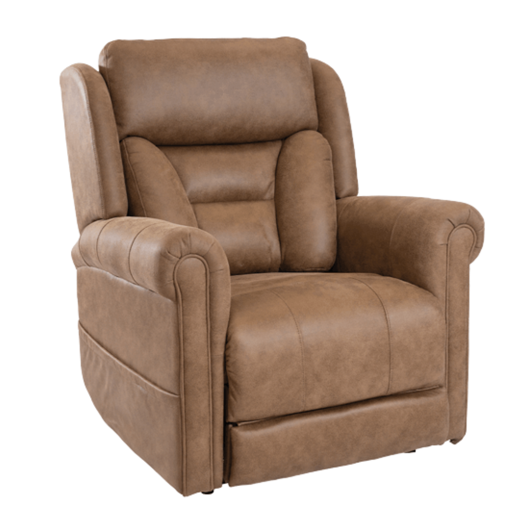 Aspire Raphael X Quattro Lift Recline Chair featuring quattro motor system, plush armrests, and ergonomic support for enhanced mobility and comfort.