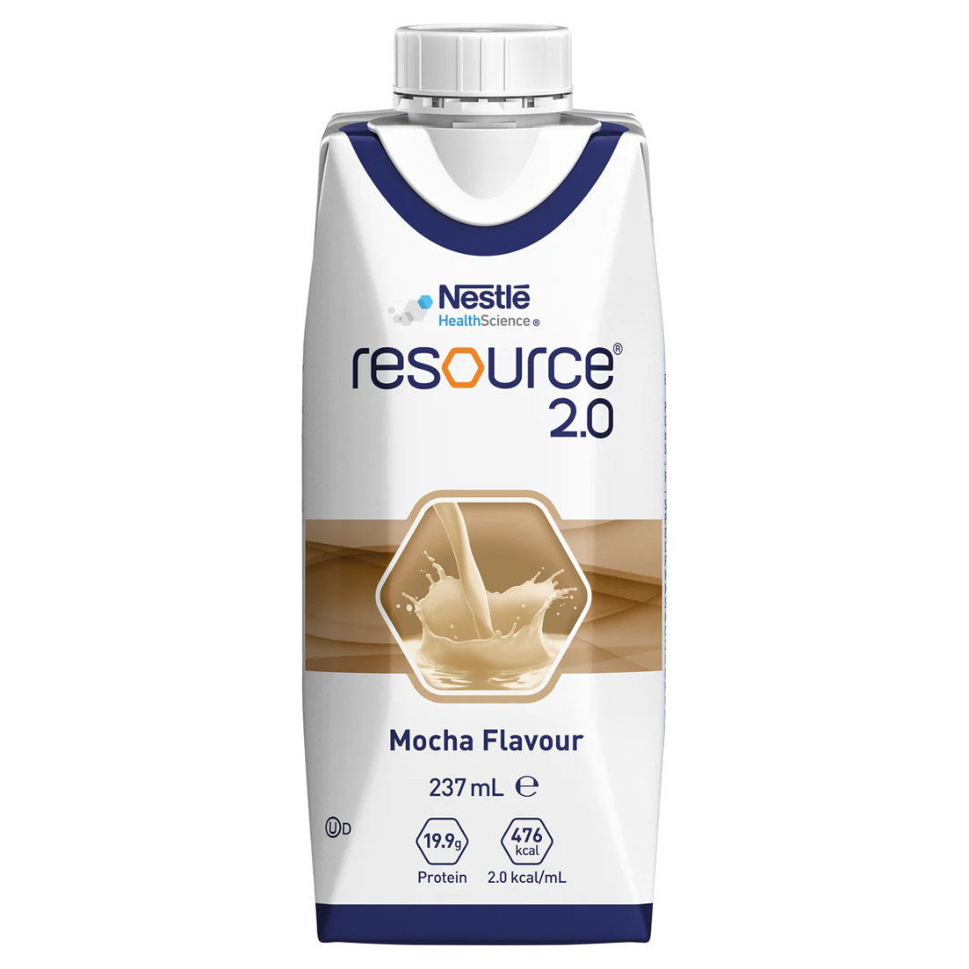 Nestlé Resource 2.0 237ml high-calorie nutritional drink for medical and aged care support