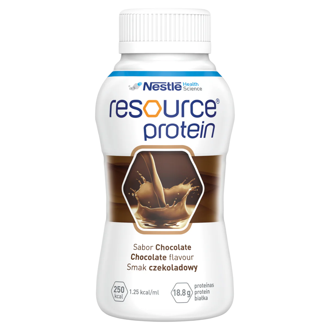Nestlé Resource Protein Chocolate 200ml nutritional supplement drink bottle for strength and recovery support