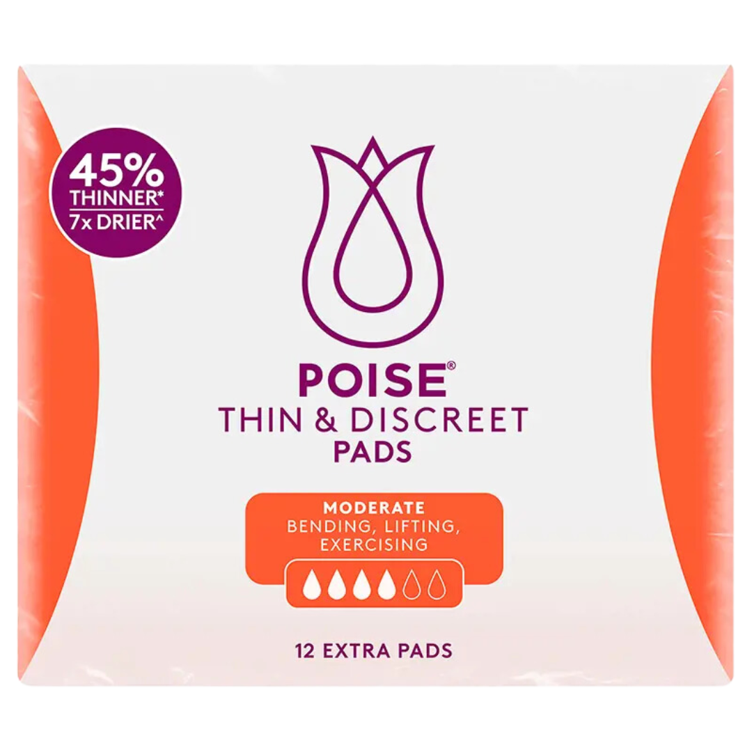 Poise Thin & Discreet Extra Pad Disposable Pads Pants Liners