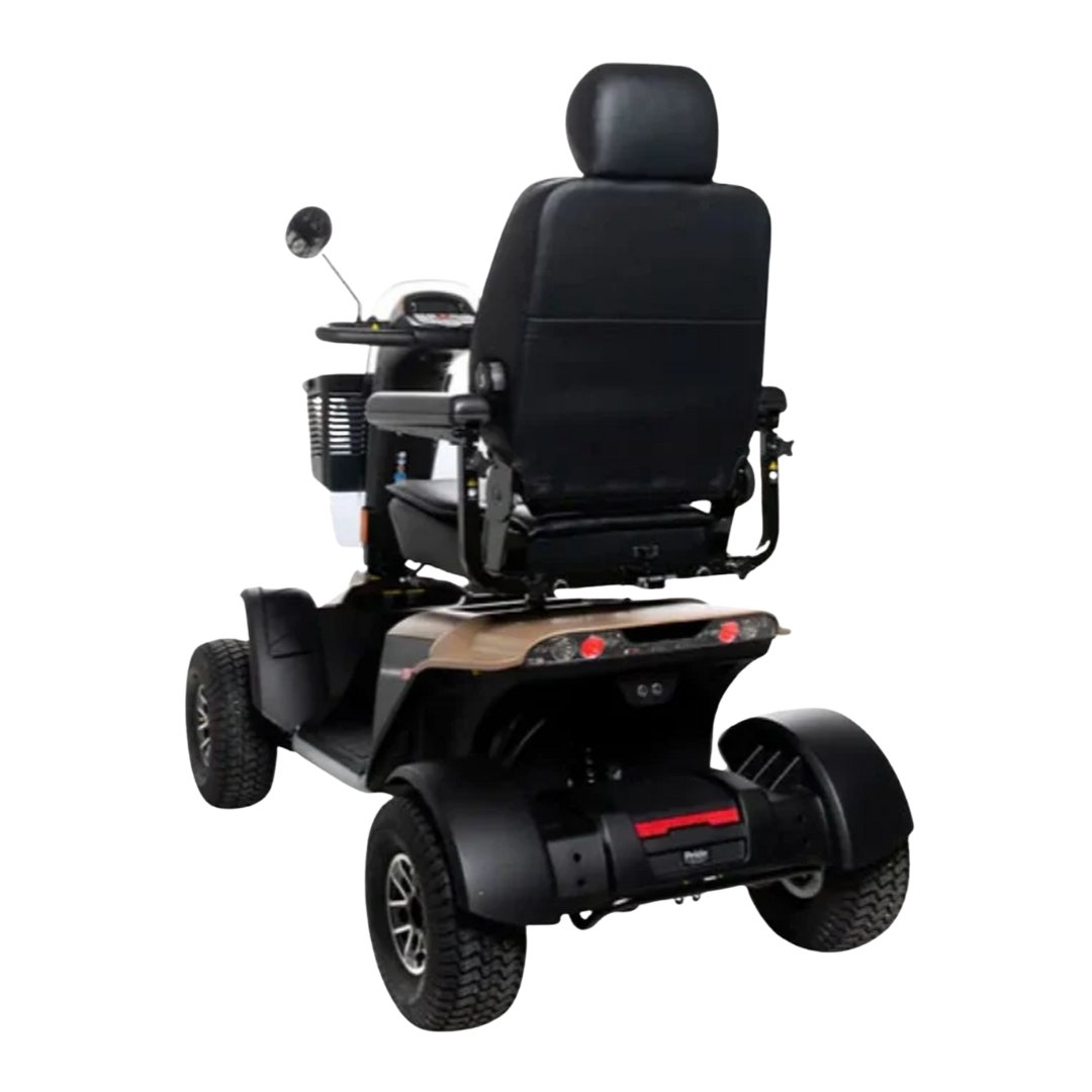 Pride Pathrider 150XL Turbo Mobility Scooter offers powerful performance, 100Ah batteries, full suspension, and luxury comfort. Ideal for outdoor use. NDIS approved.