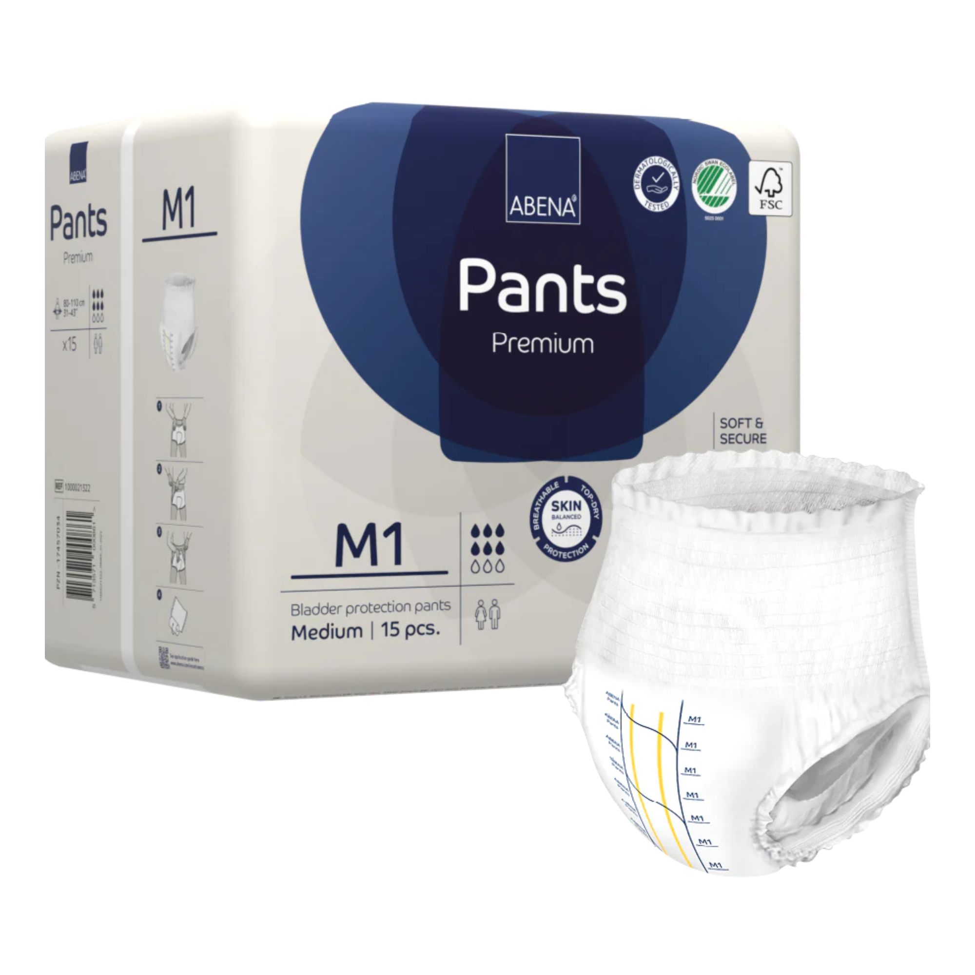 Abena Pants M1 Blue 1400ml 80-110cm