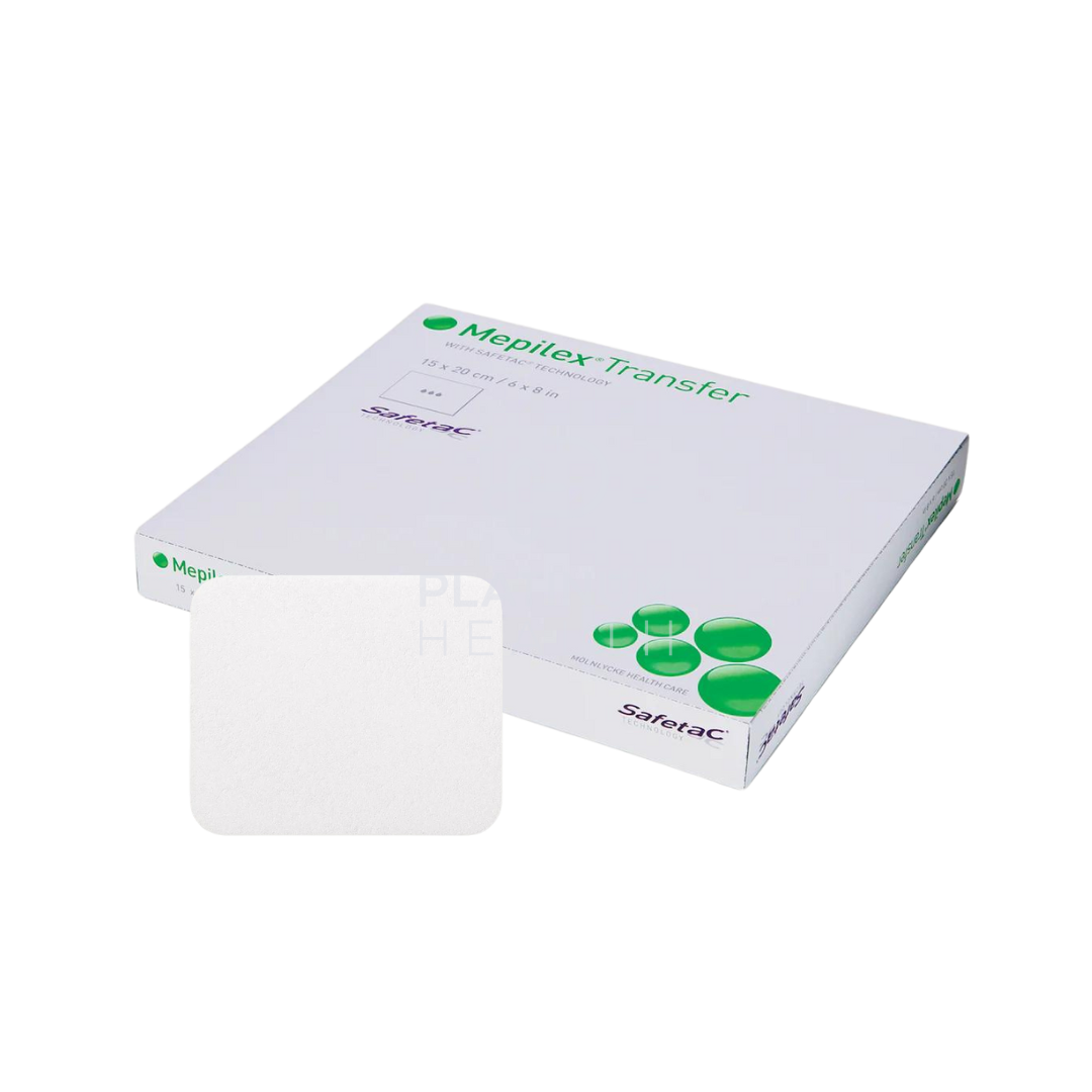 Molnlycke Mepilex Transfer Foam Dressing 7.5X8.5Cm Absorbent Dressings