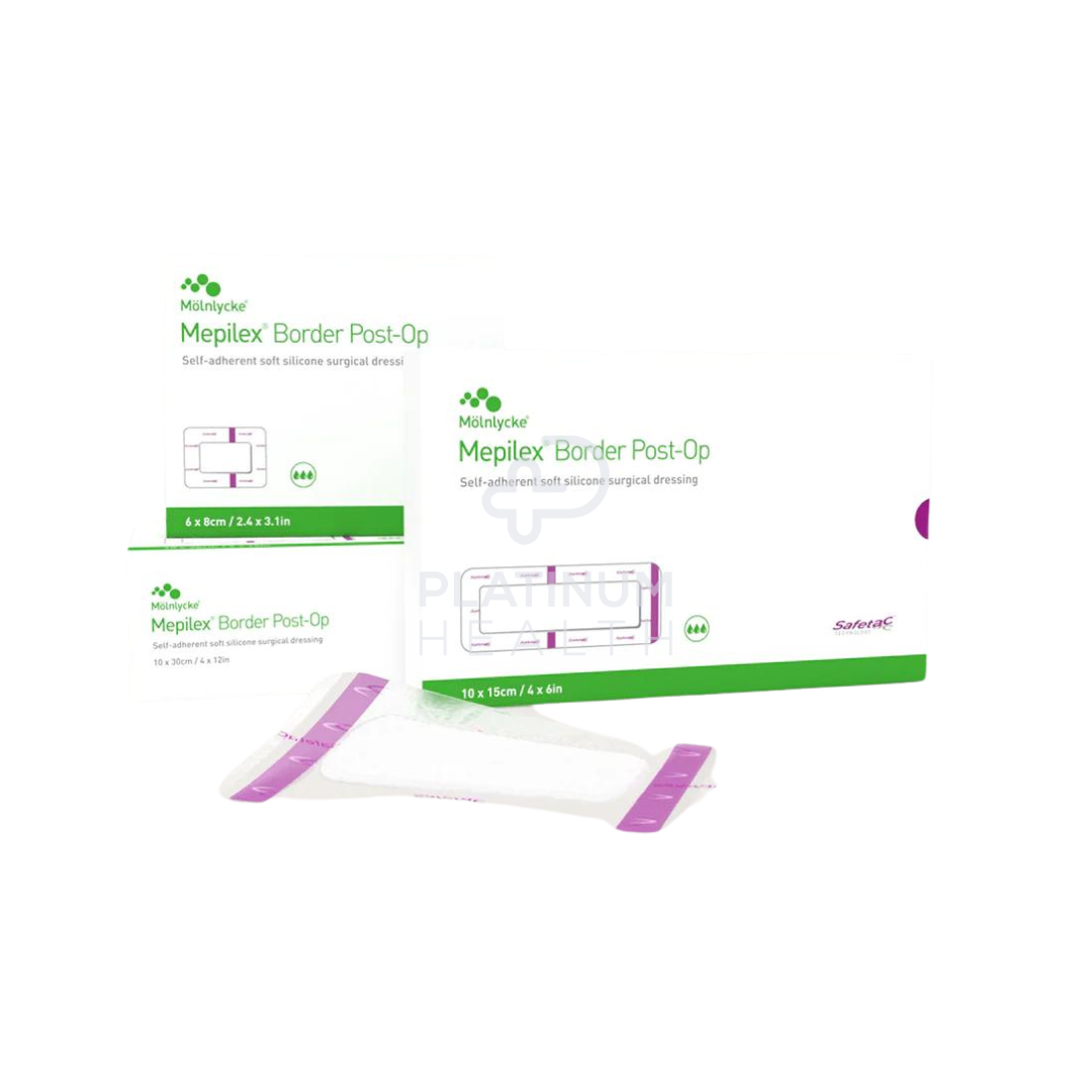 Molnlycke Mepilex Border Post-Op Dressing 10X25Cm Post-Operative