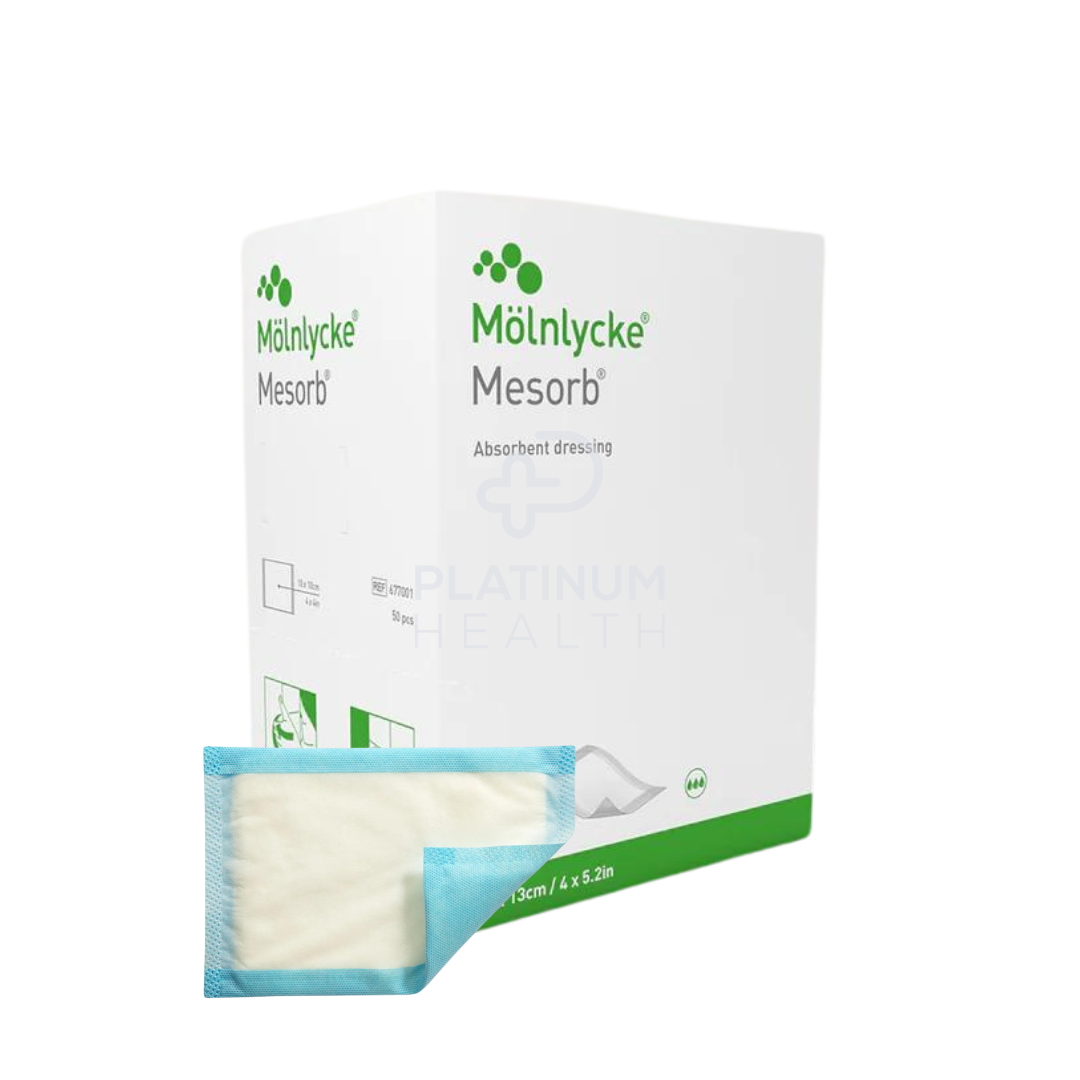 Molnlycke Mesorb Absorbent Dressing 10X13Cm Dressings
