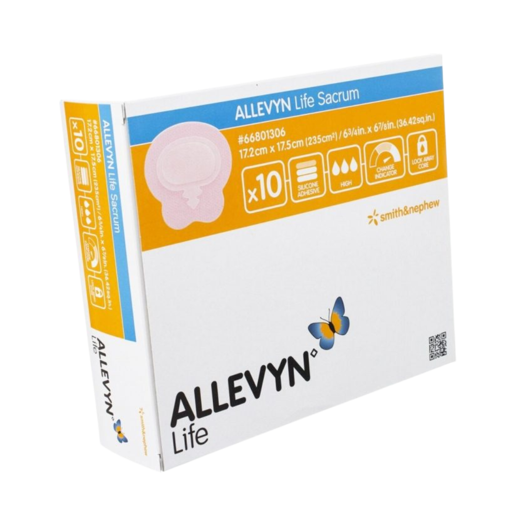 ALLEVYN Life Foam Sacrum Dressing – Anatomical silicone adhesive dressing for sacral wounds