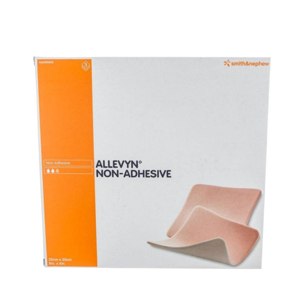 ALLEVYN Non-Adhesive Foam Dressing 20cm x 20cm – Gentle, absorbent wound dressing for fragile skin