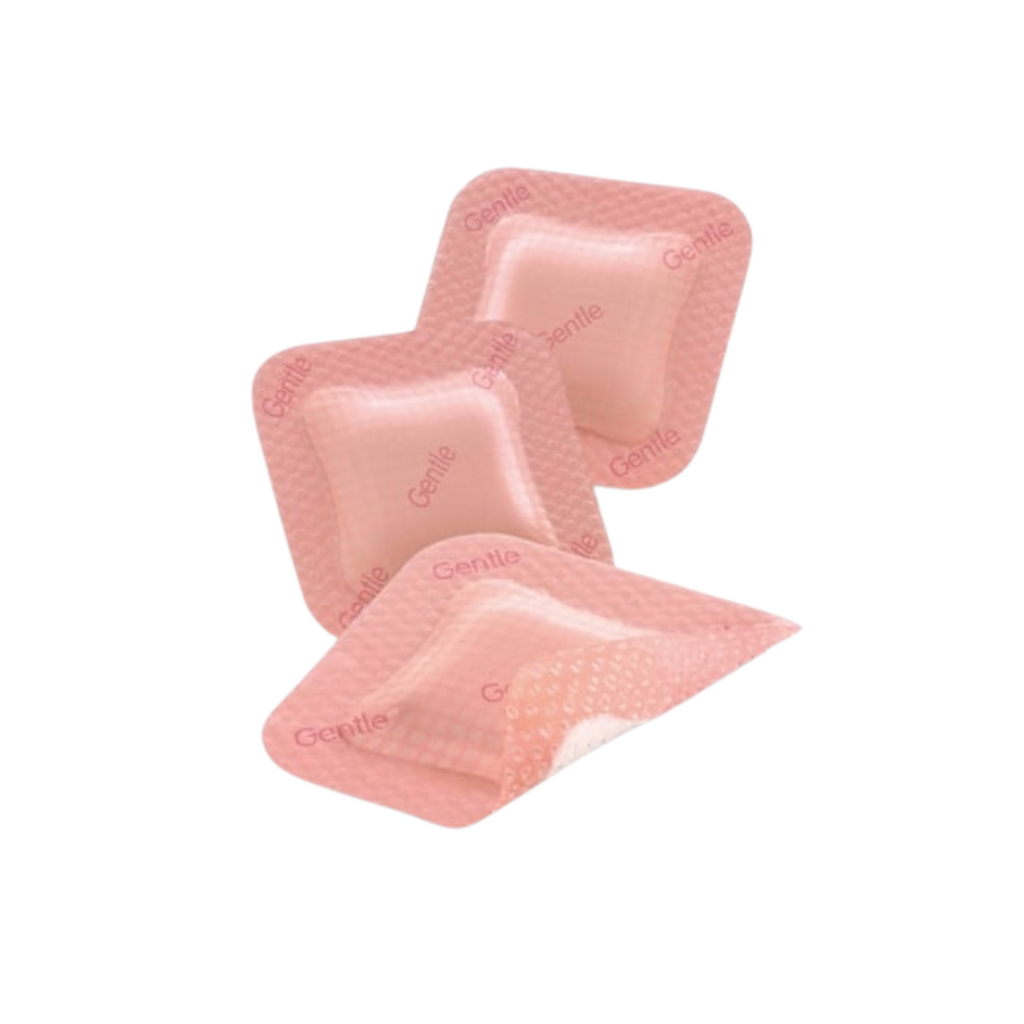 ALLEVYN Gentle Border Classic Foam Dressing – Silicone adhesive wound dressing for fragile skin and moderate to heavy exudate