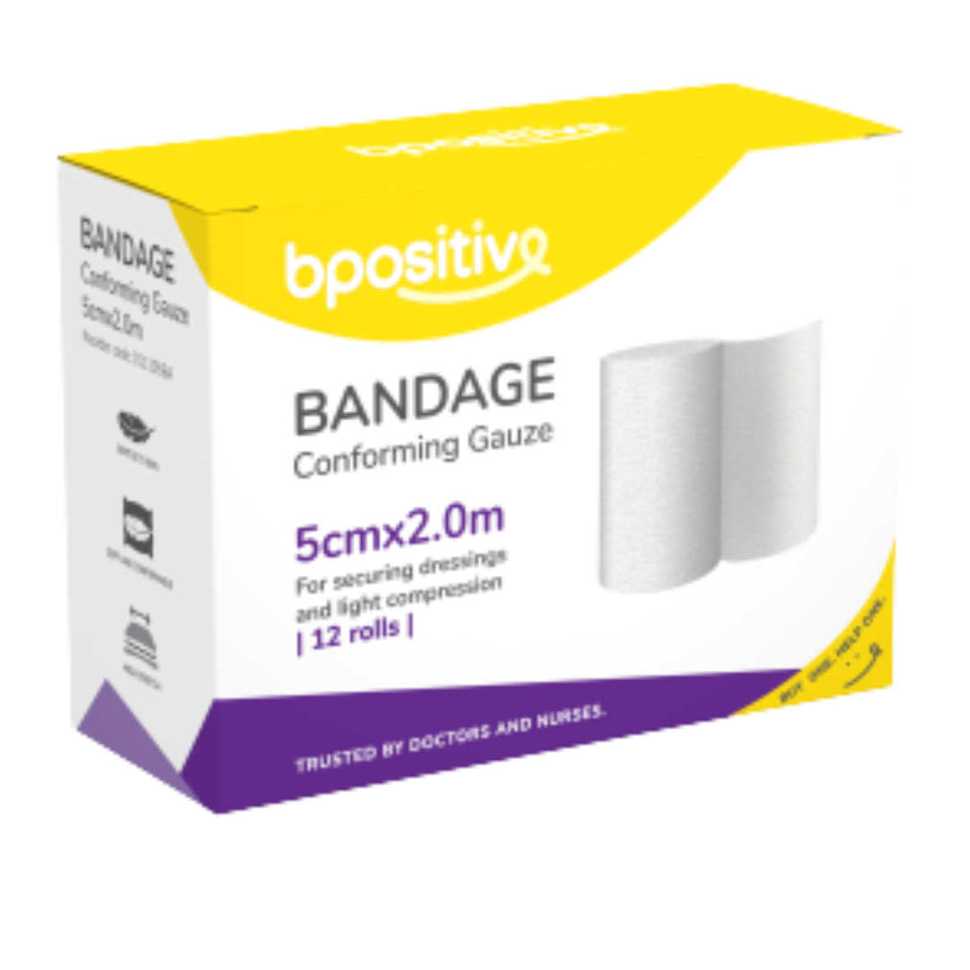 bpositive Bandage Conforming Gauze 5cm x 2m