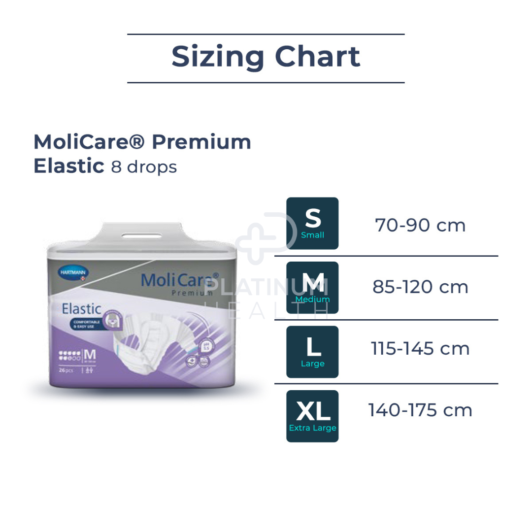 Molicare Premium Elastic 8 Drops Large Disposable Pads Pants & Liners