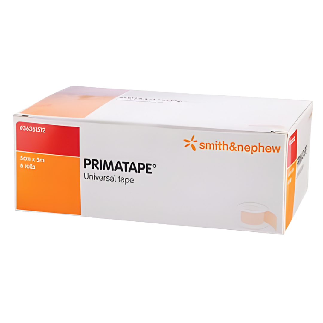Primatape Universal Tape offers strong, breathable adhesion for securing dressings and devices, available in wider 5cm and 7.5cm sizes for versatile medical use.