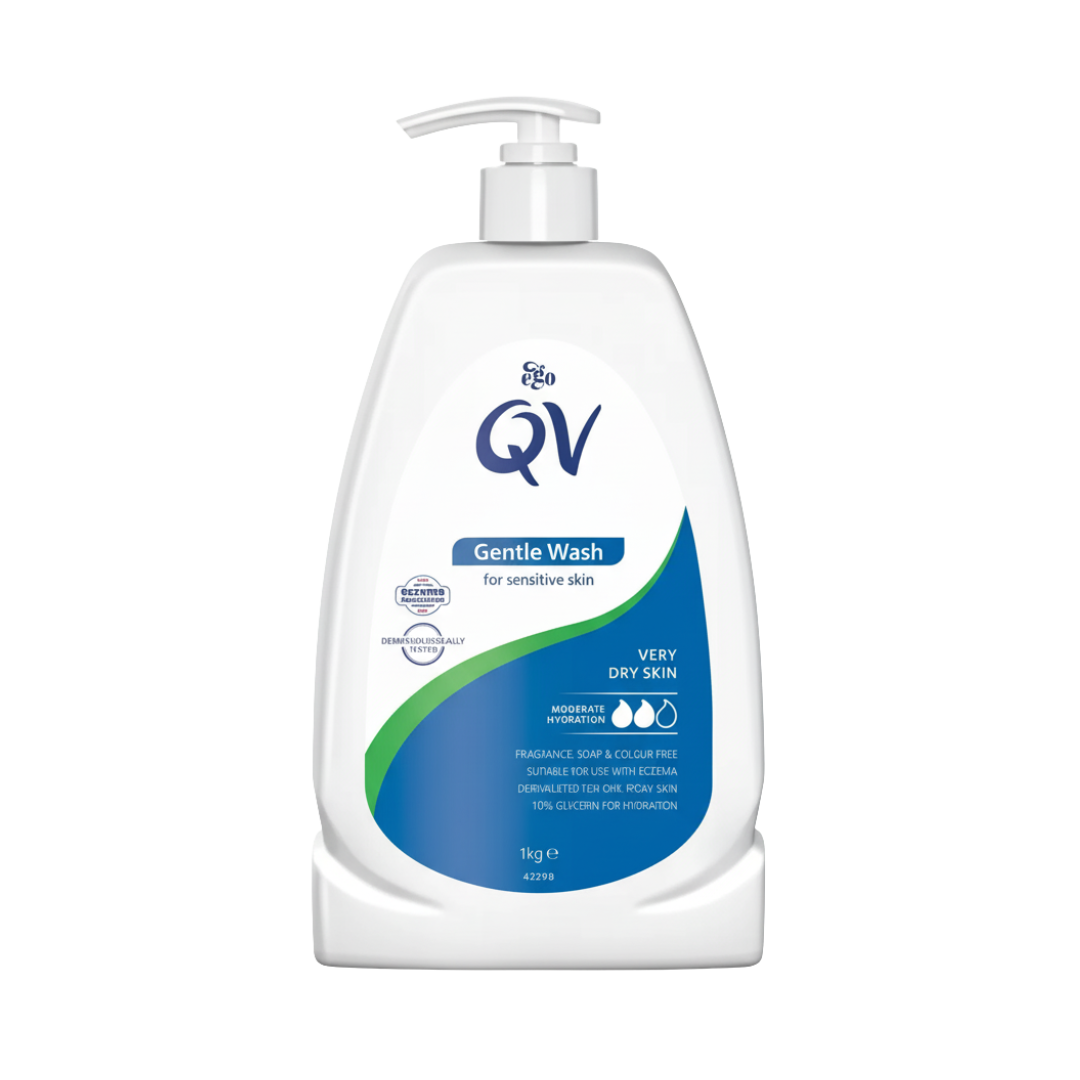 Ego QV Gentle Wash 1kg – Soap-Free Cleanser for Sensitive Skin