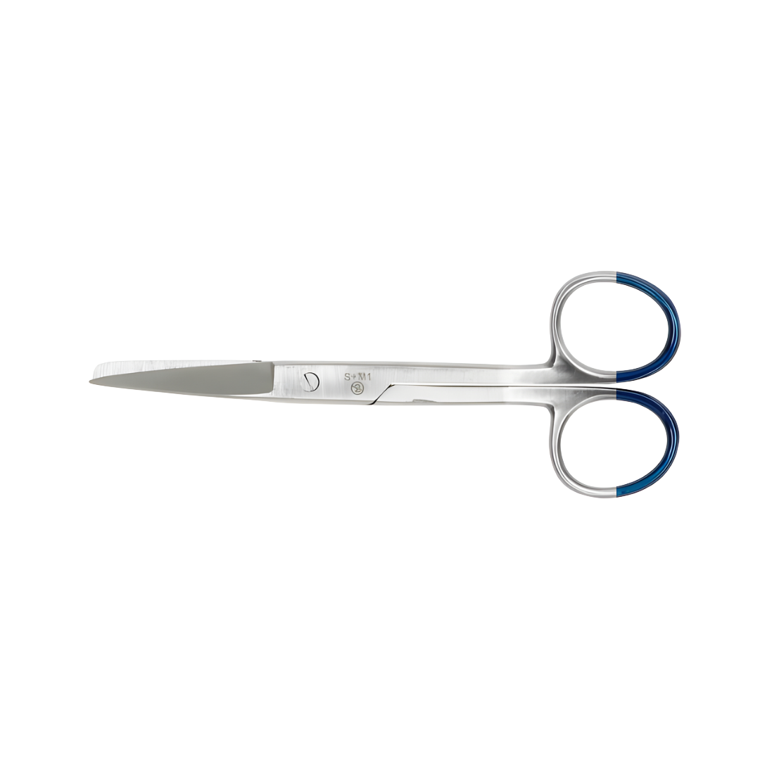 Sage Dressing Scissors Sharp-Blunt 12.5cm – stainless steel wound care scissors with sharp blade and blunt tip for safe, precise dressing changes.