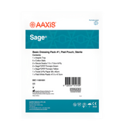 Sage Basic Dressing Pack #1 TP AT Sterile – single-use sterile dressing kit for wound care procedures.