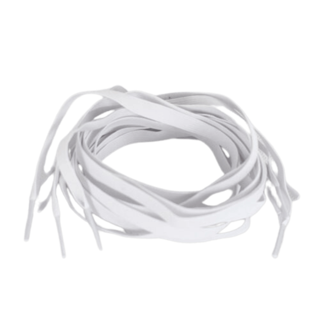 White Elastic Shoe Laces