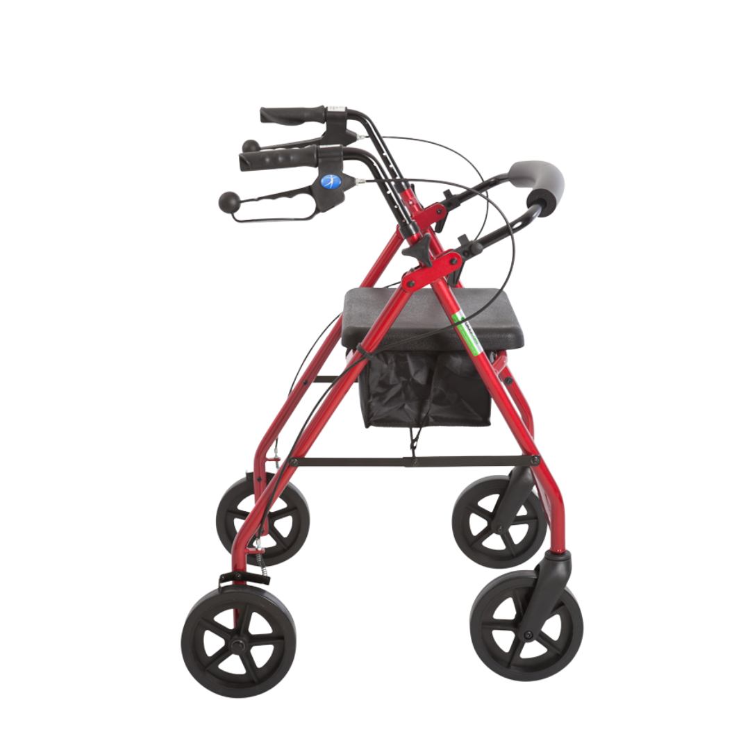 Aspire Classic 8 Wheels Seat Walker Red