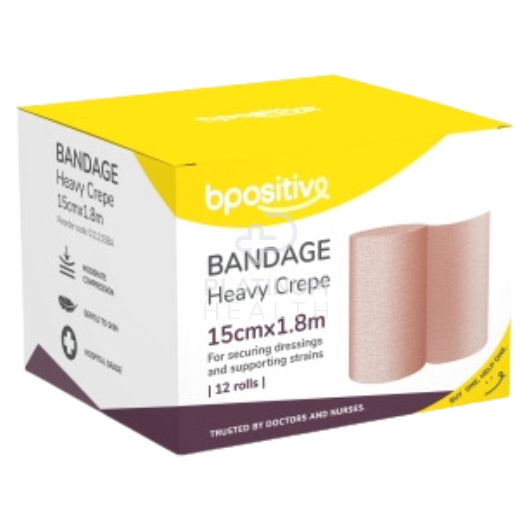 bpositive Bandage Heavy Crepe 15cm x 1.8m
