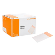 IV3000 Standard moisture-responsive transparent film dressing box, 6cm x 8.5cm (2.375in x 3.375in), 100 count, Ref #4924.