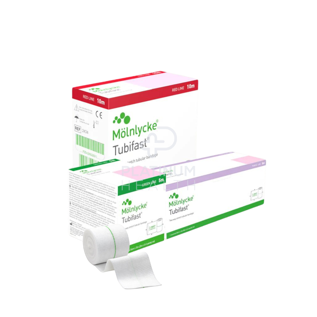 Molnlycke Tubifast Retention Bandage 10M Red Elastic Bandages & Tapes